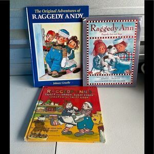 3 Raggedy and Andy Books